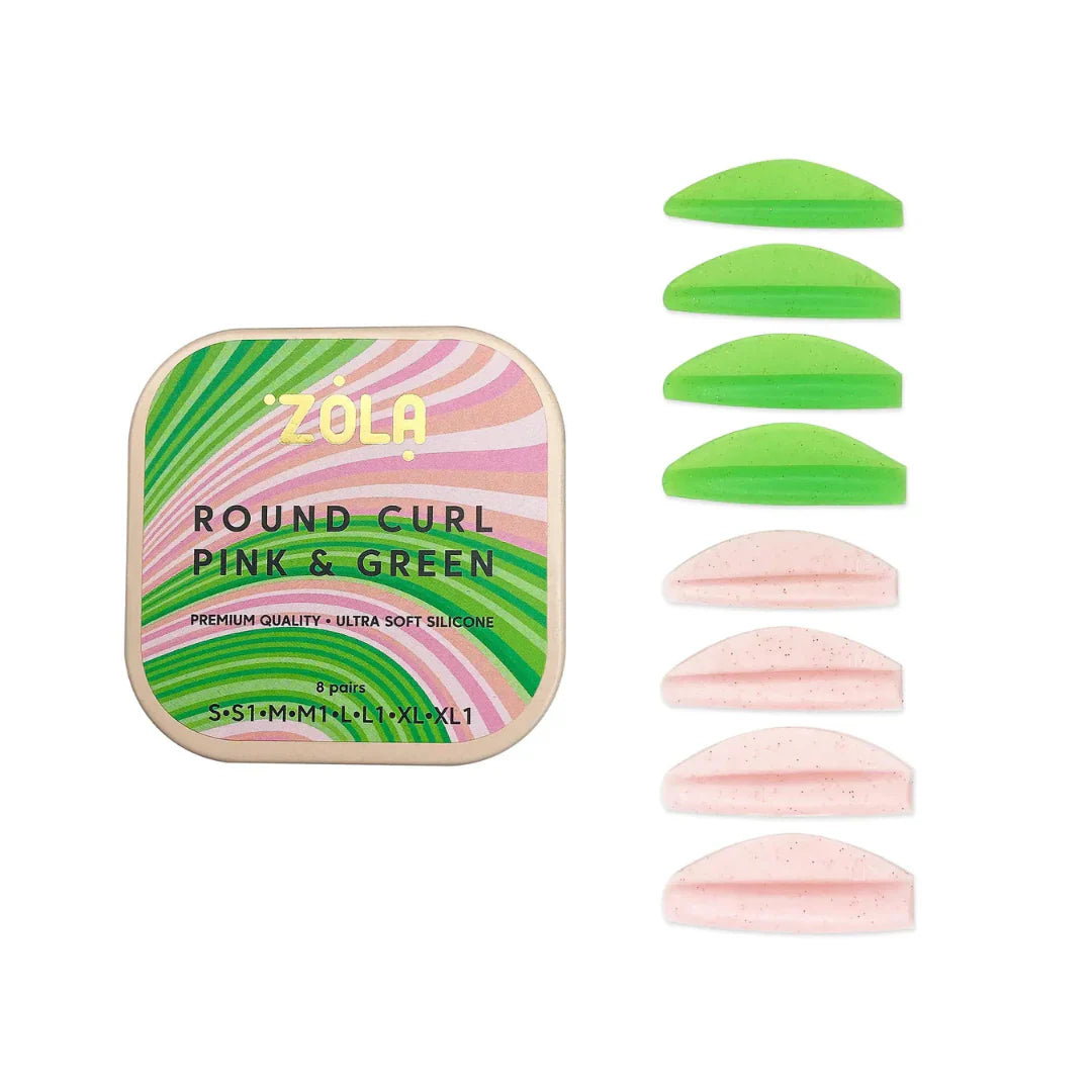 Zola - Lash Lift Shields - Round Curl (Pink & Green 5 Sizes)